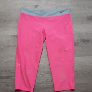 Hot pink Nike tights